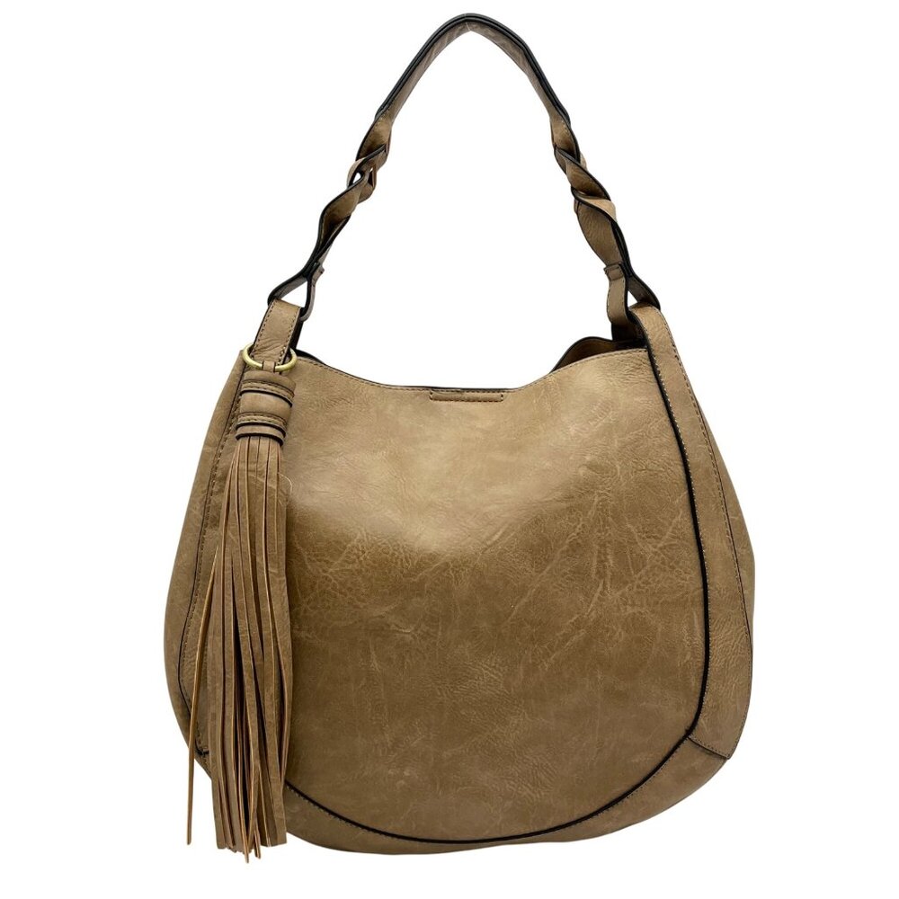Jen & Co Tan Hobo Shoulder Bag